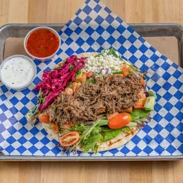 Shredded Beef Wrap.