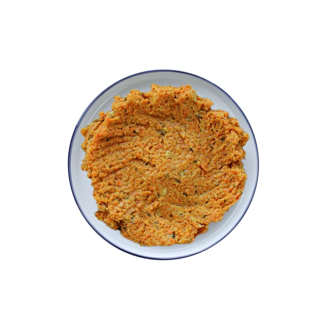Carrot Dip & Pita Bread.